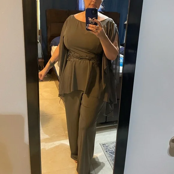 Dress jumpsuit . XL / 95%polyester/5%spandex - Picture 1 of 13